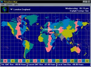 Download Time Zone Map for world times