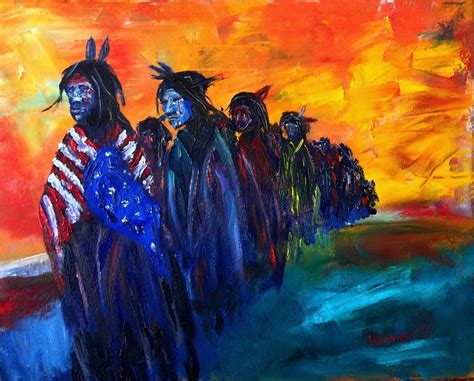 Trail Of Tears Painting by Larry Carter