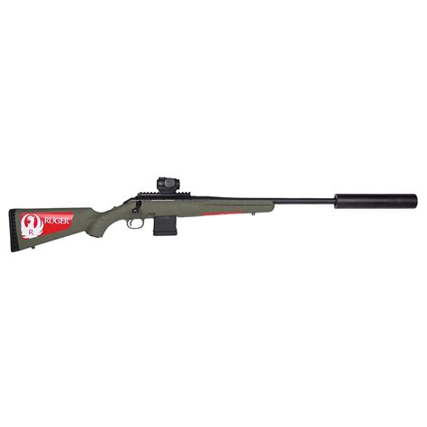 Ruger American Predator Gen2 w/ Red Dot & Suppressor 22" - 223 Rem ...