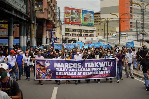 Progressives hold protest on Marcos Jr.’s first day as president ...