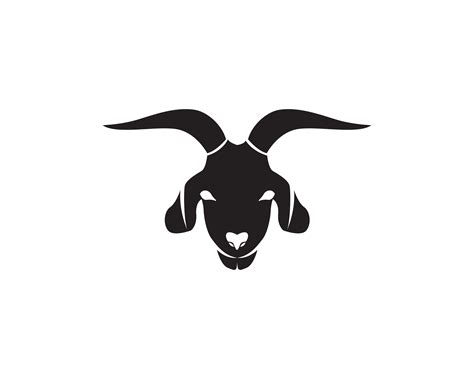 Goat black animals vector logo and symbol 620789 Vector Art at Vecteezy