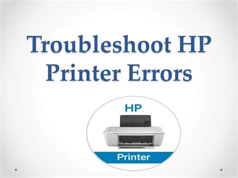 PPT - Troubleshoot HP Printer Errors PowerPoint Presentation, free ...