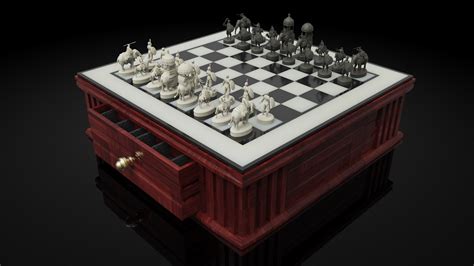 Chess set for 3D printing - ZBrushCentral