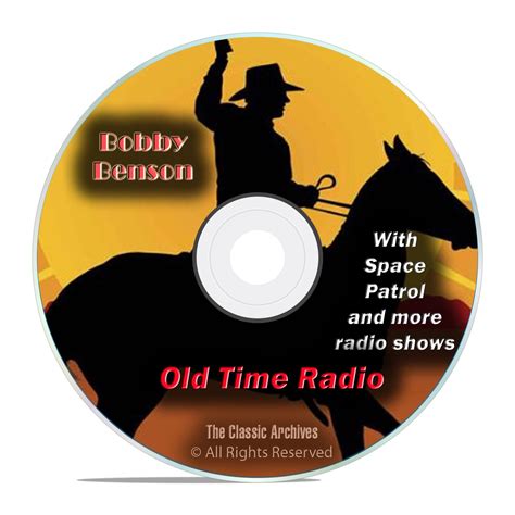 Bobby Benson, 798 Classic Old Time Radio Shows Western and SciFi OTR DVD | Old time radio, Shed ...