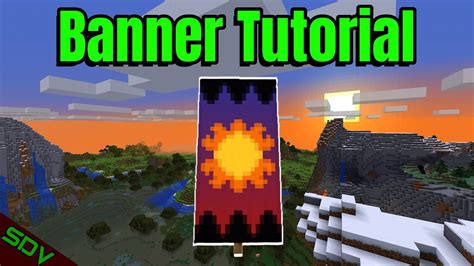 How To Make A Sun Banner In Minecraft