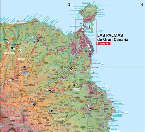 Mapas de Las Palmas de Gran Canaria - Espanha | MapasBlog