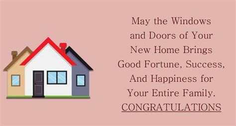 Congratulations Messages On New House