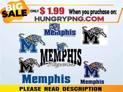 Memphis-tigers Svg Memphis-tigers Logo-bundle N-c-aa Team - Etsy