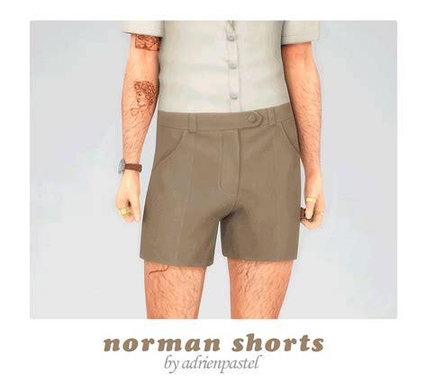 adrienpastel — 📑 Norman Shorts · Base Game Compatible Male (Teen...