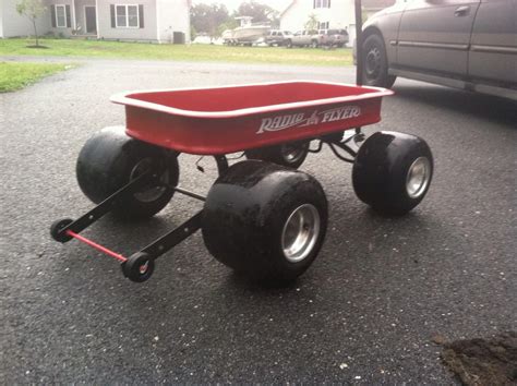 Custom Built Radio Flyer Wagon!! Go Kart Wheels Drag Bar | #1789048715