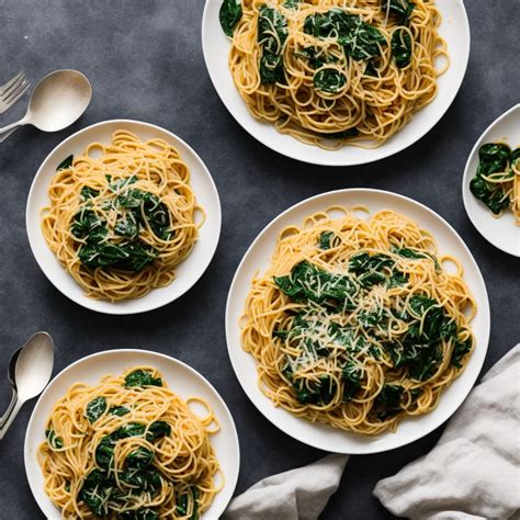 Spaghetti with Spinach & Garlic Recipe | Recipes.net