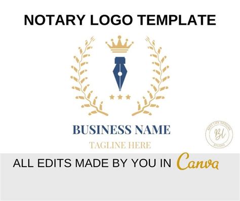 notary public logo template - Belia Maynard