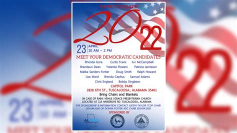 Alabama Democrat candidates in Tuscaloosa this weekend - WVUA 23