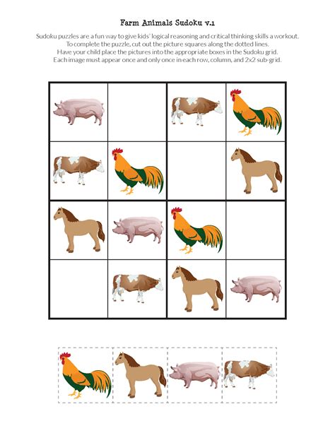 Printable Animal Puzzles - Printable Crossword Puzzles