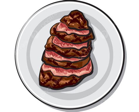 Cooked Beef Steak Barbecue Pork Beef Vector, Barbecue, Pork, Beef PNG ...