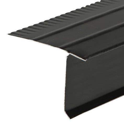 Amerimax Home Products F5S x 10 ft. Black Galvanized Steel Drip Edge Flashing 5715535120 - The ...