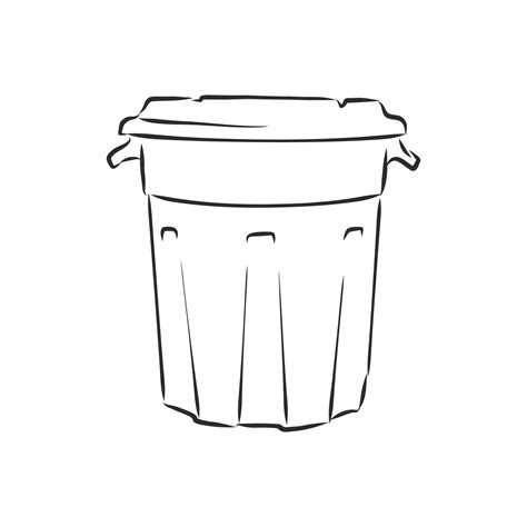 trash can vector sketch 11093255 Vector Art at Vecteezy