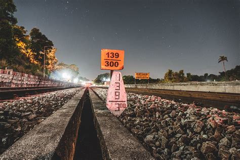 Rail Track Railway Night - Free photo on Pixabay - Pixabay