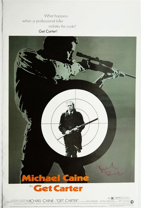 "Get Carter" autographed by MICHAEL CAINE – The Signature Library