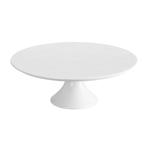 Kootek 10 Inch Porcelain Cake Stand, White Dessert Stand Round Cupcake