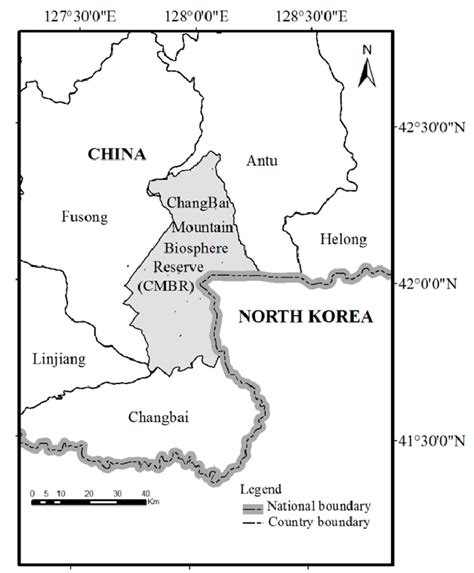 Location of the study area (Changbai Mountain Biosphere Reserve ...