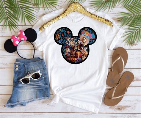 Coco Disney Shirt, Disney Coco Characters Shirt, Coco… - Gem