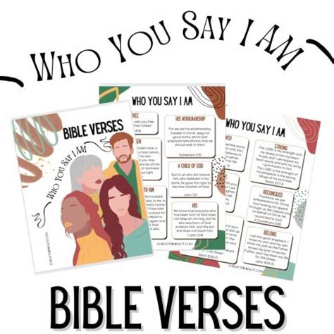 Who You Say I Am Bible Verses - Forget Him Knot