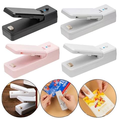 1pc Mini Bag Sealer Rechargeable Portable Sealing Machine Handheld Heat Vacuum Sealers For ...