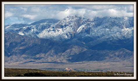 October Snow on Sandia Mountain Looks Like Powdered Sugar