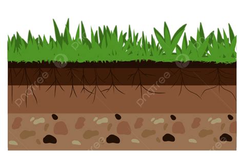 Layers Of Soil With Green Grass Illustration, Layers, Soil, Ground PNG Transparent Clipart Image ...