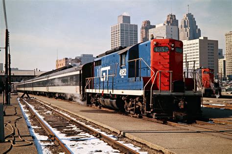 GTW, Detroit, Michigan, 1973 Grand Trunk Western Railroad commuter ...