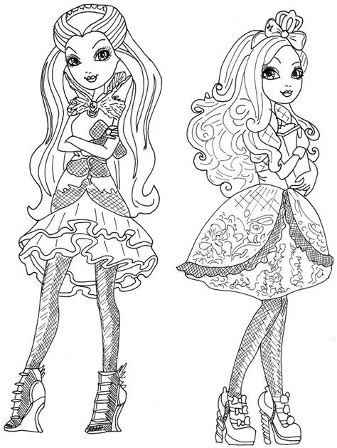 Ever After High coloring pages to download and print for free