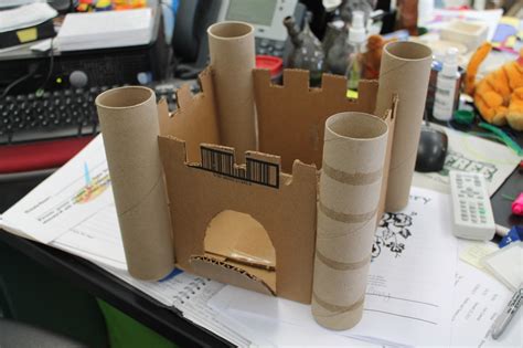 Art Room 104: In Progress: 3rd Grade Cardboard Castle Sculptures