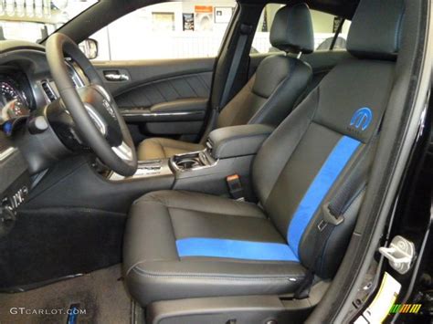 Black/Mopar Blue Interior 2011 Dodge Charger R/T Mopar '11 Photo #54408802 | GTCarLot.com