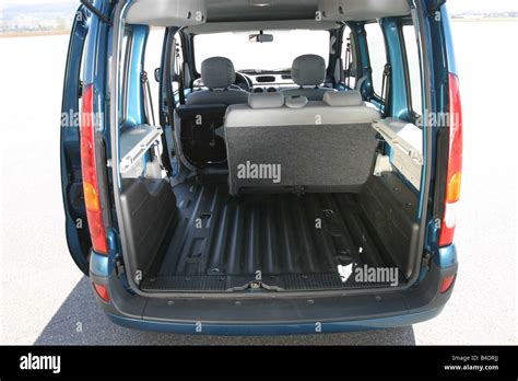 Car, Renault Kangoo, Van, model year 2003-, turquoise, view into boot, technique/accessory ...