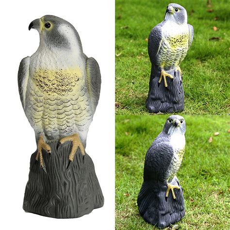 Fake Falcon Owl Hawk Hunting Decoy Deterrent Scarer Repeller Garden ...