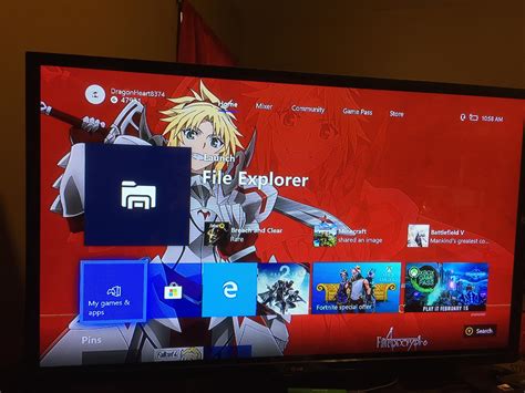 My new xbox background (sorry for quality) : r/grandorder