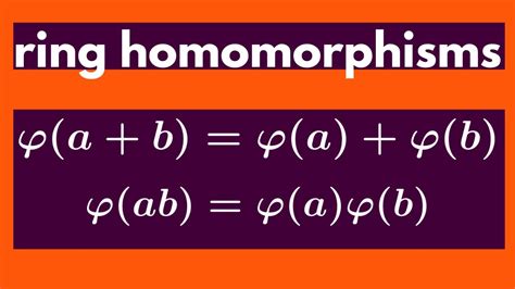 Abstract Algebra | Ring homomorphisms - YouTube