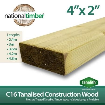 4x2 at 4.2m - C16 Treated Tanalised Timber Structural Studwork