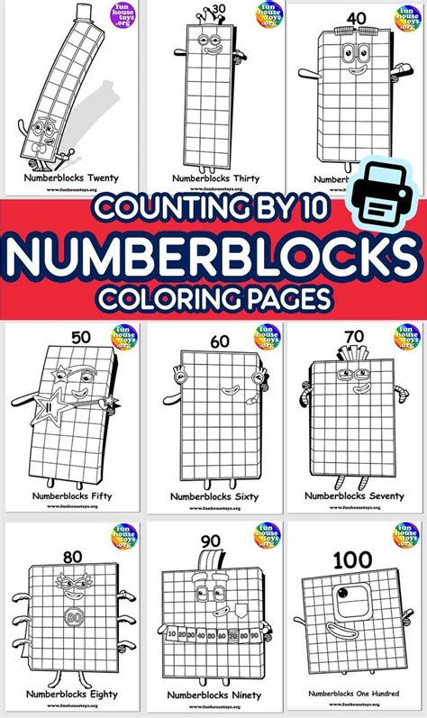 30 Numberblocks Coloring Pages - Thevillageanthology.com | Fun printables for kids, Coloring ...