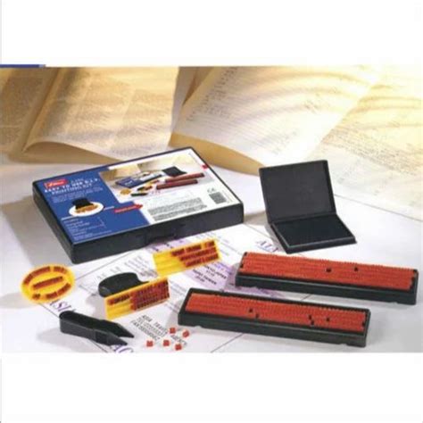 Black Rubber stamps Shiny Printing Kit, For Office at Rs 750/piece in ...