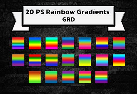 Adobe Photoshop rainbow gradient set – MasterBundles