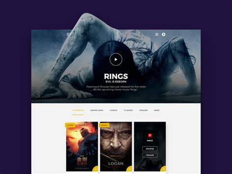 Movies Website Template Design | Free PSD Templates