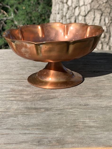 Vintage Copper Serving Dish - Etsy