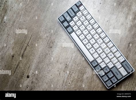 The mechanical keyboard on textured background Stock Photo - Alamy