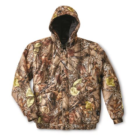 World Famous Camo Hooded Heated Hunting Jacket - 722502, Jackets at Sportsman's Guide