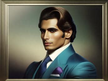 A painting of a man in a suit and tie Image & Design ID 0000884625 - SmileTemplates.com