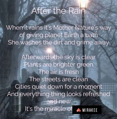 After the Rain | Writing inspiration, Poetry poem, Poems