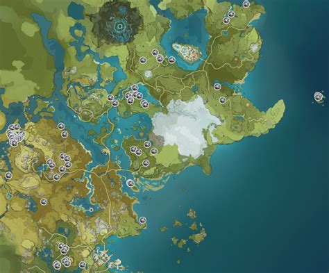 Genshin Impact: mapa para encontrar Hierro Blanco
