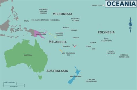 Australasia and Oceania Facts for Kids - Geography For Kids